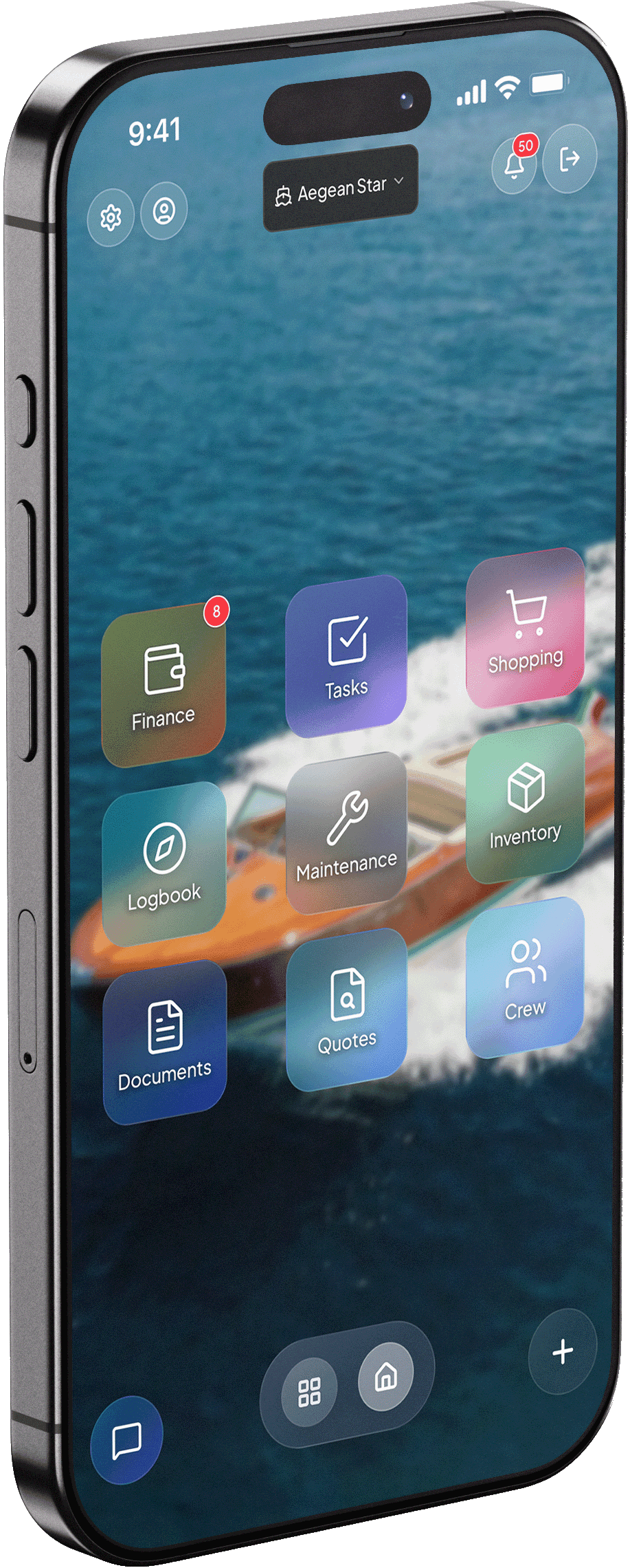 HelmOps app on iPhone