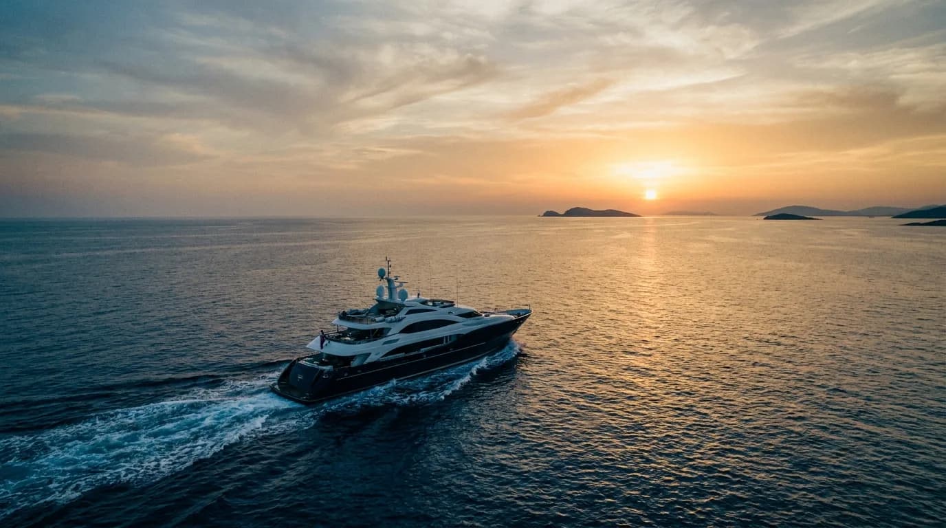 HelmOps voyage planning screen for yacht itineraries, crew, and guest details